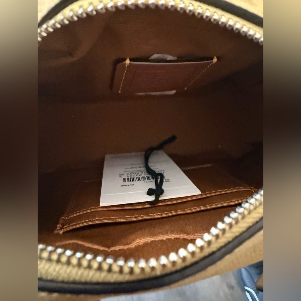 Coach X Peanuts Satchel Crossbody Bag In Signature Canvas With Charlie Brown - Picture 13 of 14